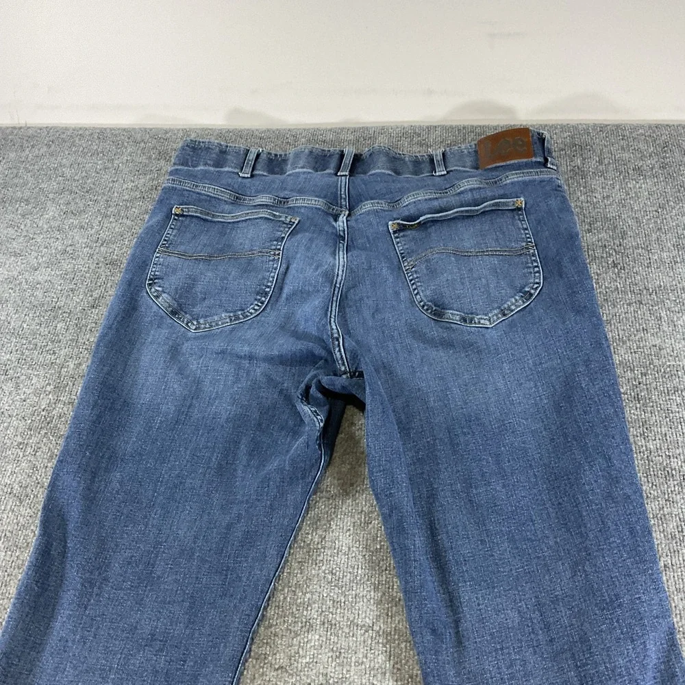 Lee Extreme Motion MVP Jeans Men's 44x29 Straight Stretch Blue Denim Pants